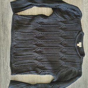 A.N.A. Black Cable Knit Sweater